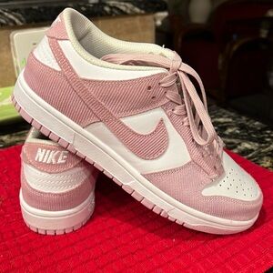 Nike Dunks Pink Corduroy Women’s Size 7